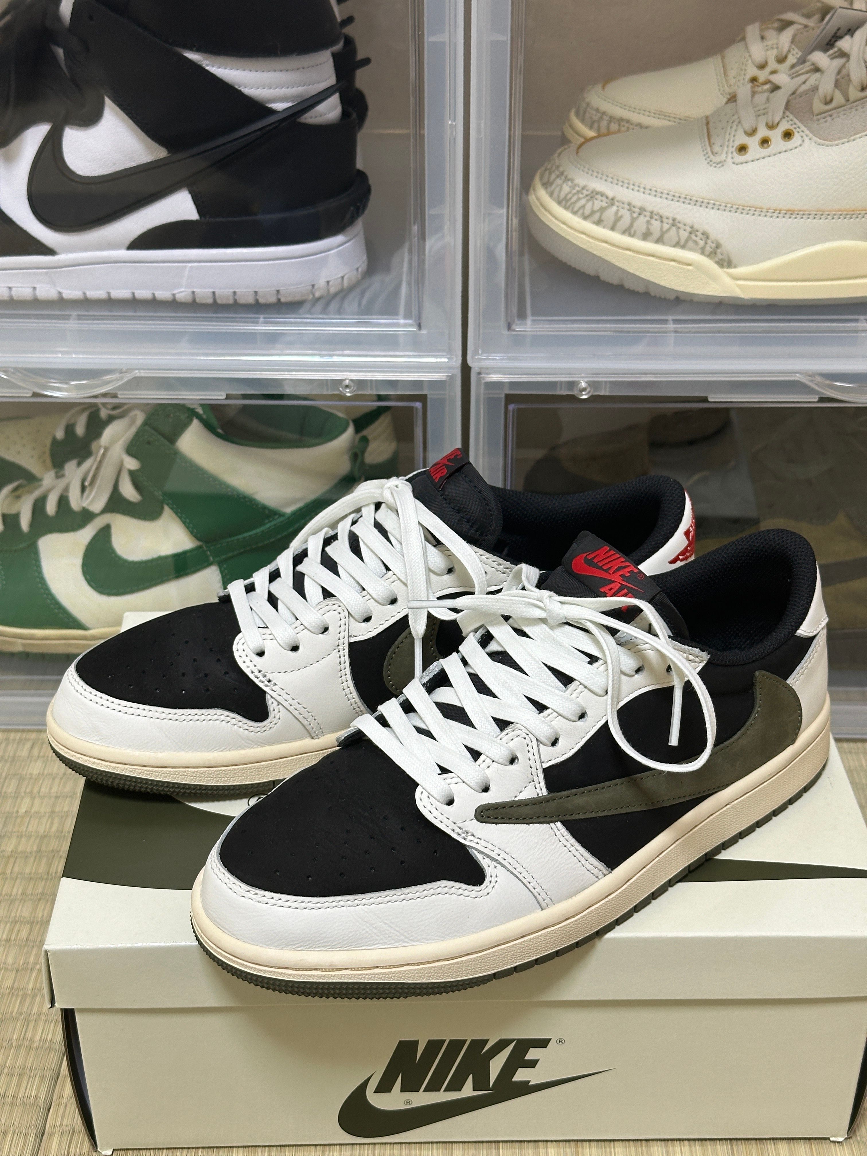 Travis Scott × Nike Women's Air Jordan 1 Low OG "Medium Olive"
