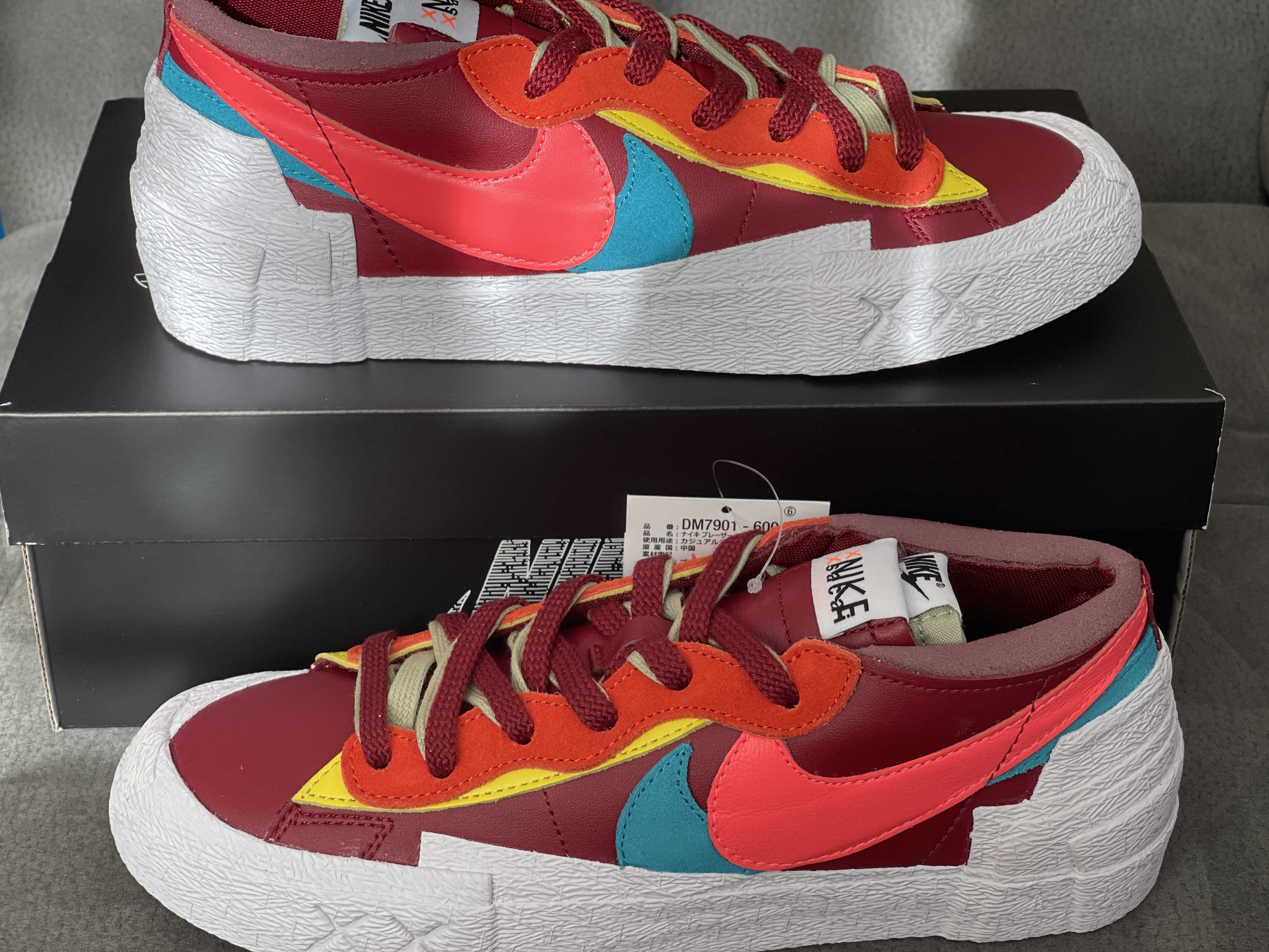 KAWS × sacai × Nike Blazer Low "Team Red"