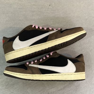 Travis Scott × Nike Air Jordan 1 Low OG SP-T "Black/Dark Mocha"