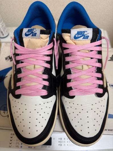 Travis Scott × fragment design × Nike Air Jordan 1 Low OG SP "Military Blue"