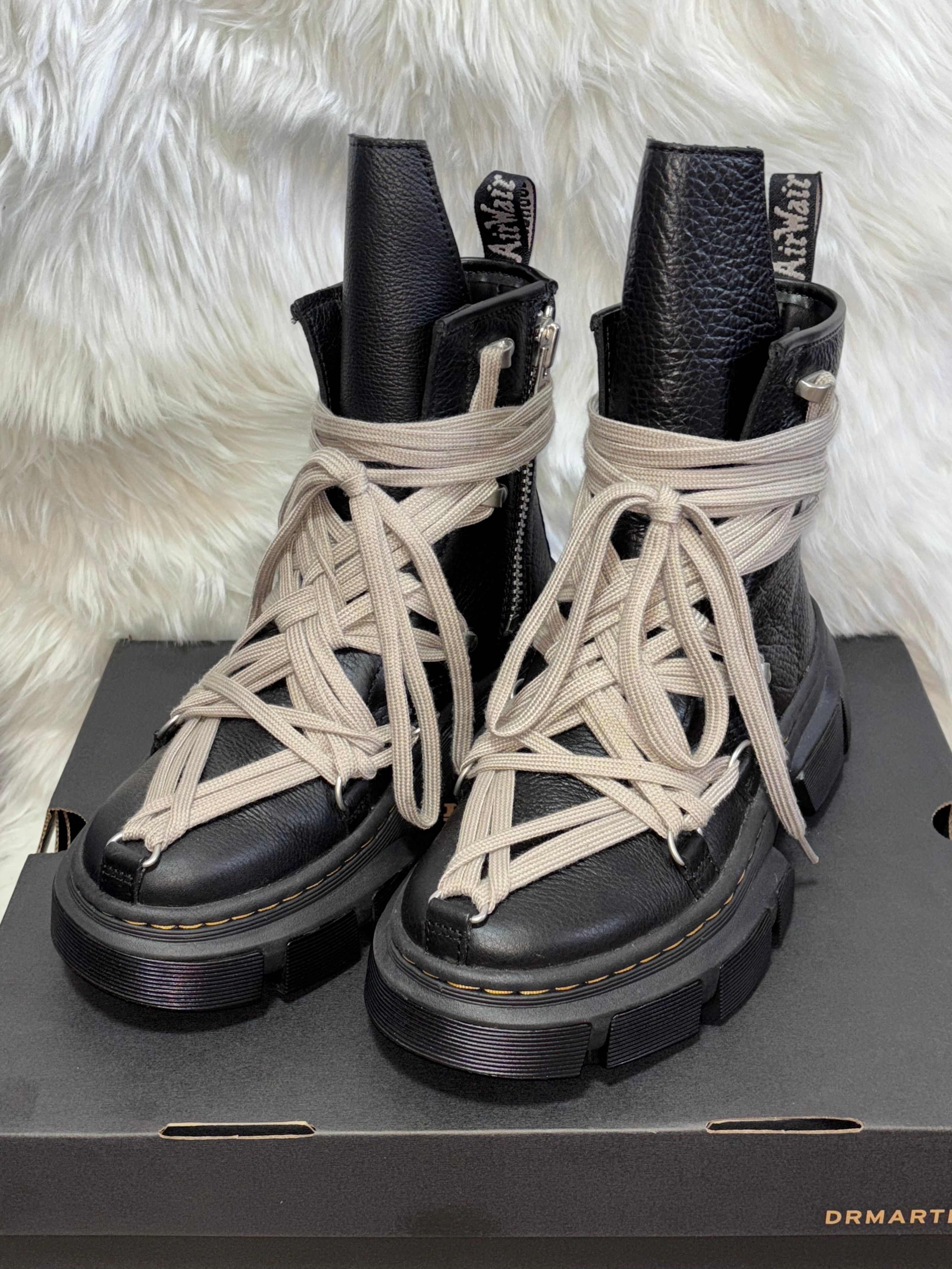 Rick Owens × Dr.Martens 1460 DMXL Mega Lace Boot "Black"