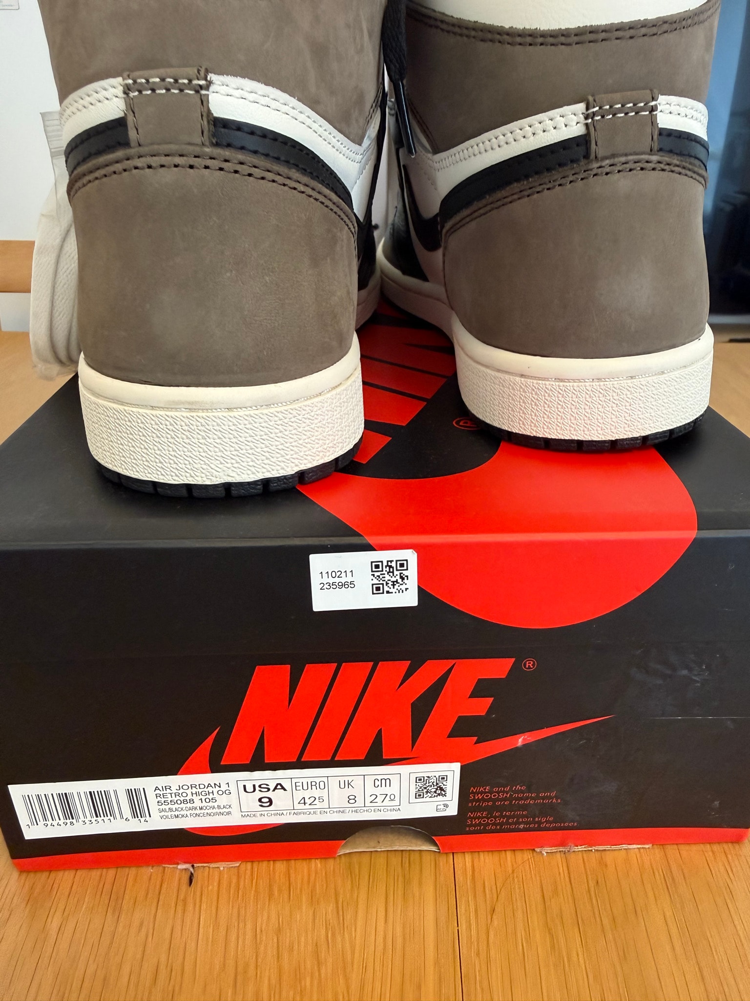 Nike Air Jordan 1 High OG "Sail/Dark Mocha/Black"