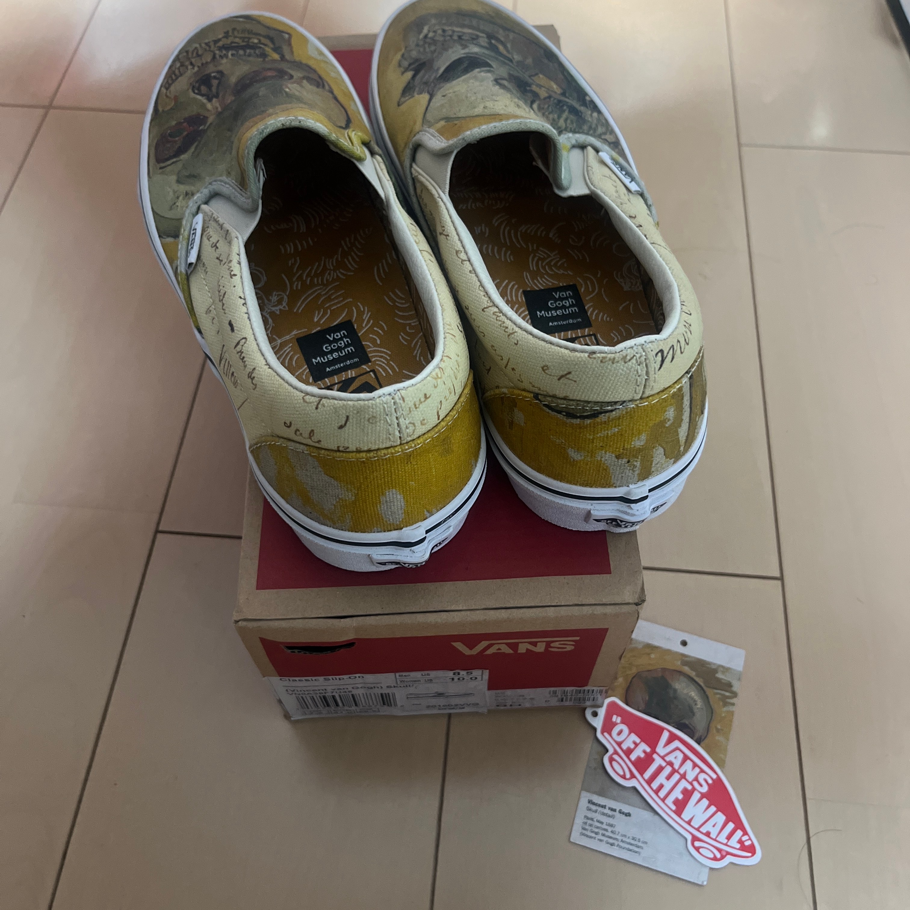 ヴァン・ゴッホ × バンズ スリッポン "スカル"