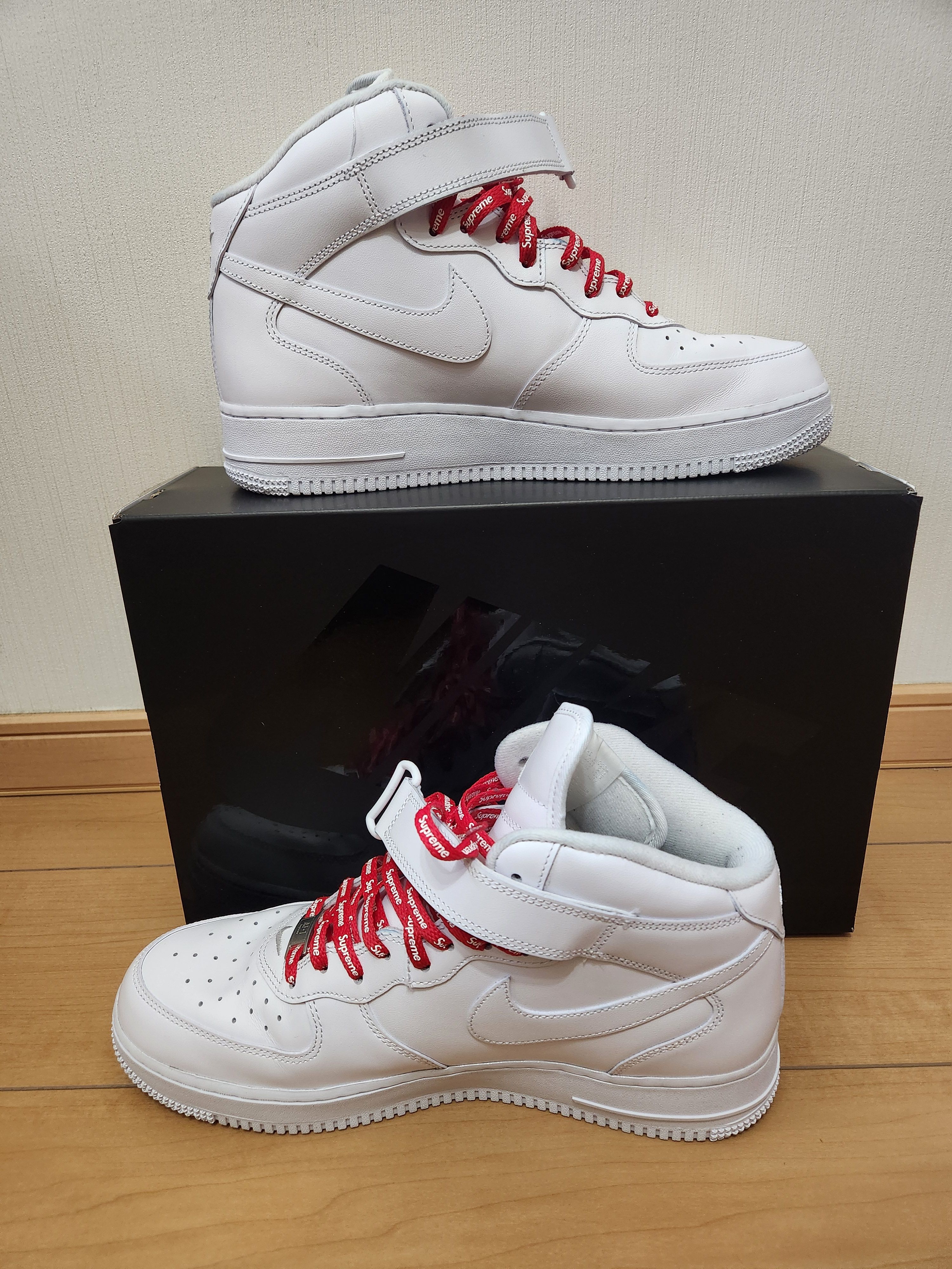 Supreme × Nike Air Force 1 Mid "White" FW24