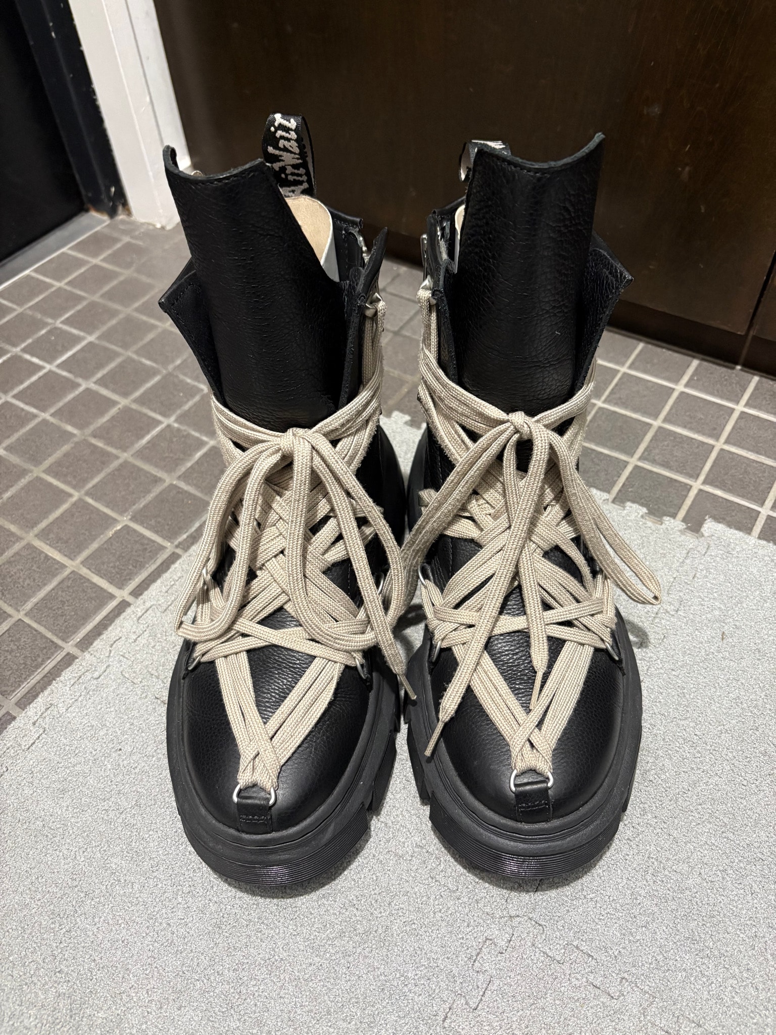 Rick Owens × Dr.Martens 1460 DMXL Mega Lace Boot "Black"