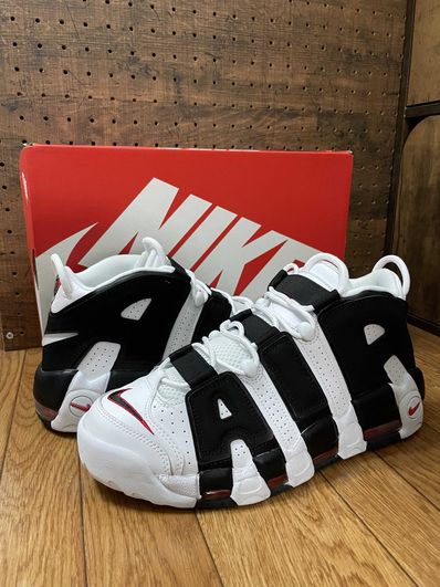 NIKE AIR MORE UPTEMPO "WHITE/BLACK/UNIVERSITY RED"(2020)