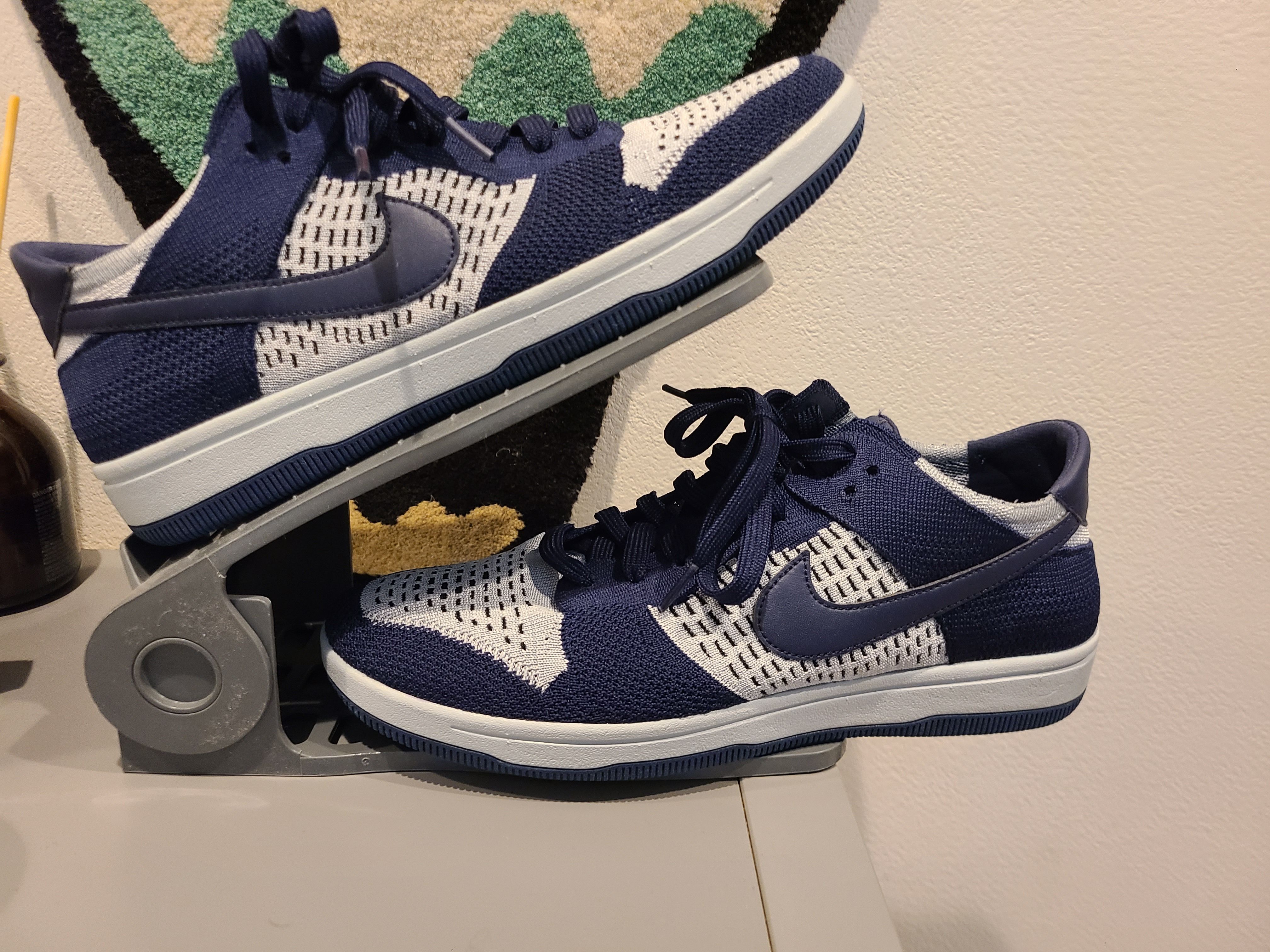 NIike Dunk Low Flyknit "College Navy/Wolf Grey Pure Platinum" 