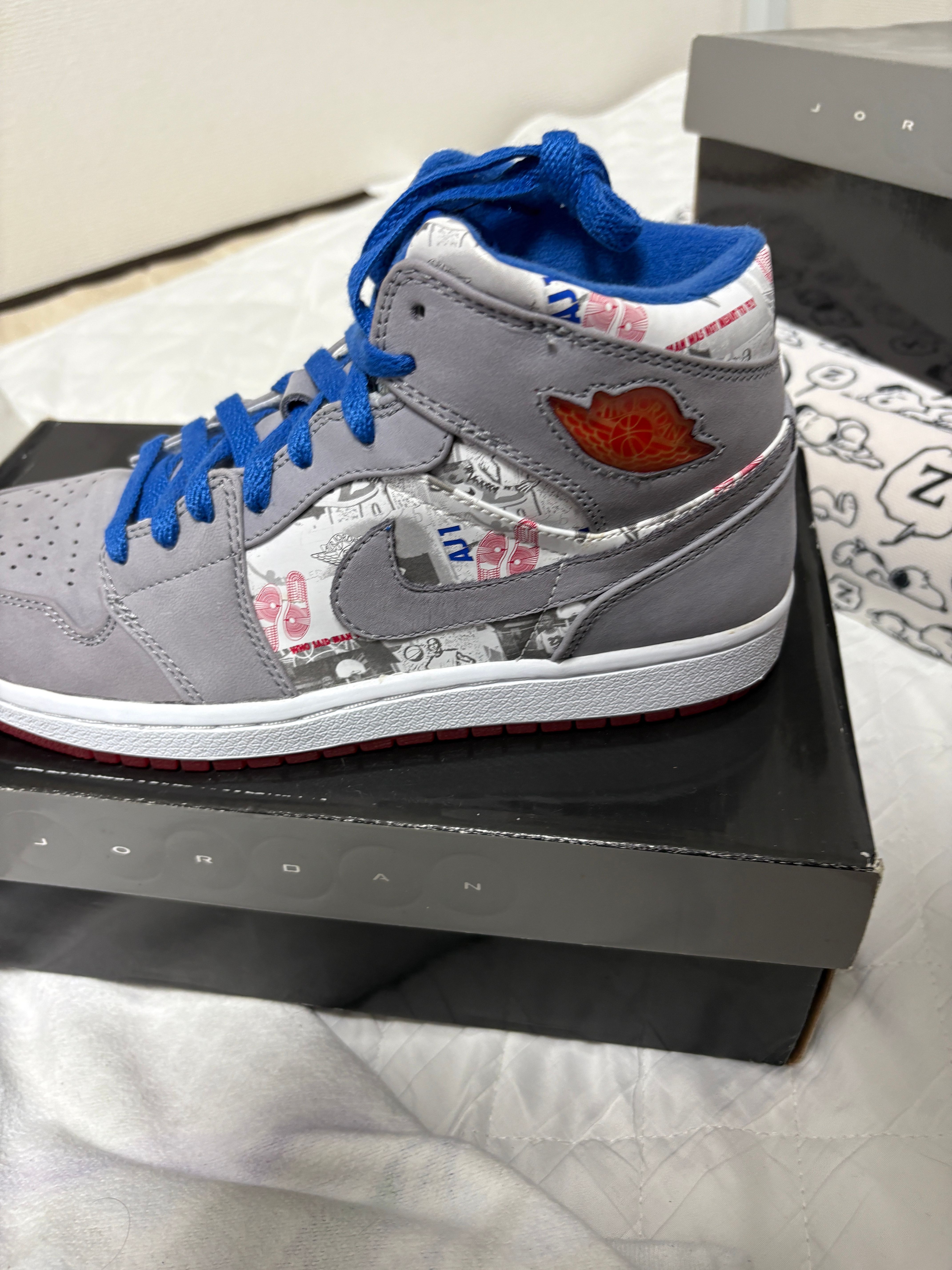 Nike Air Jordan 1 Retro LS "Stealth/Varsity Royal/Sport Red"