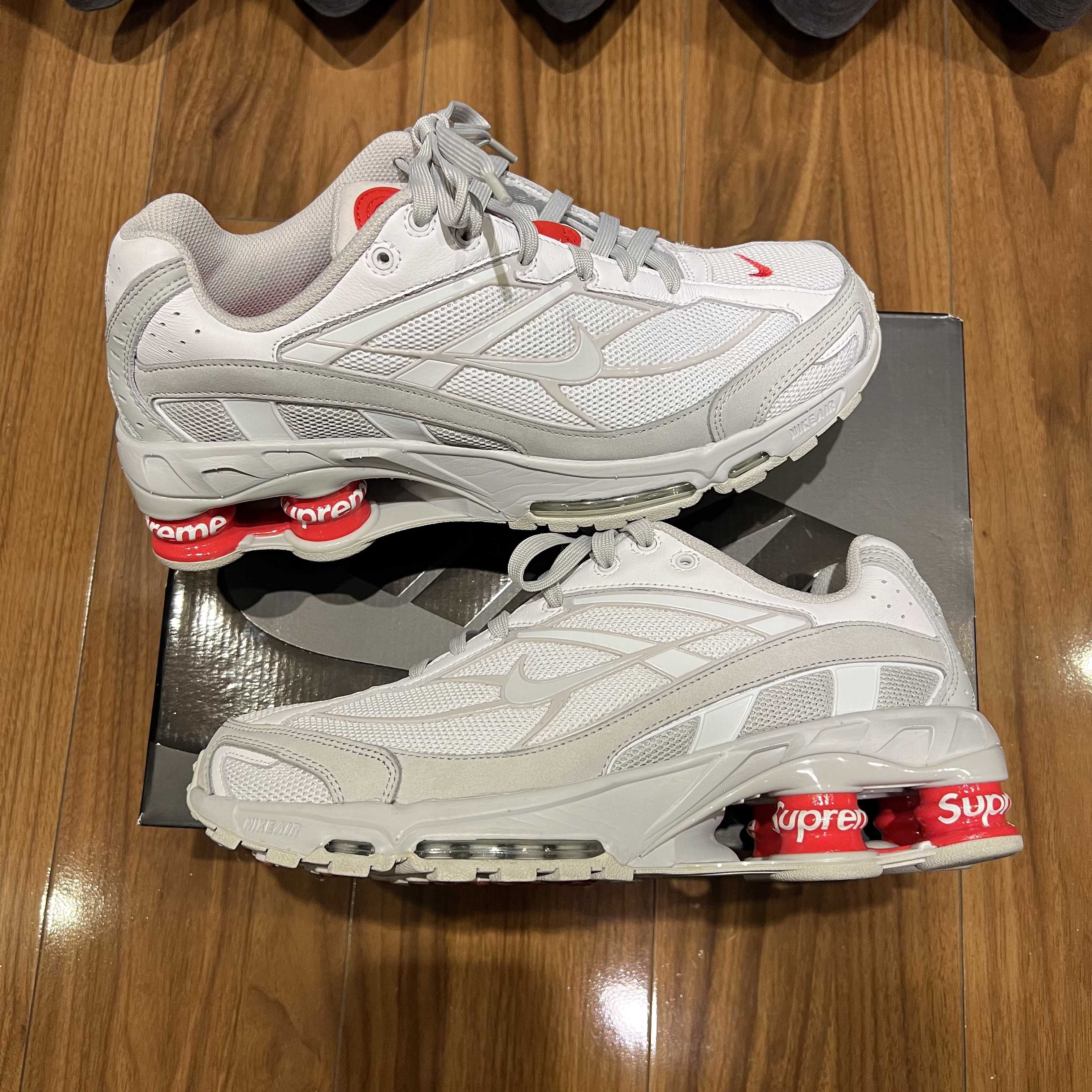 Supreme × Nike Shox Ride 2 "White/Grey Fog/Flat Platinum"