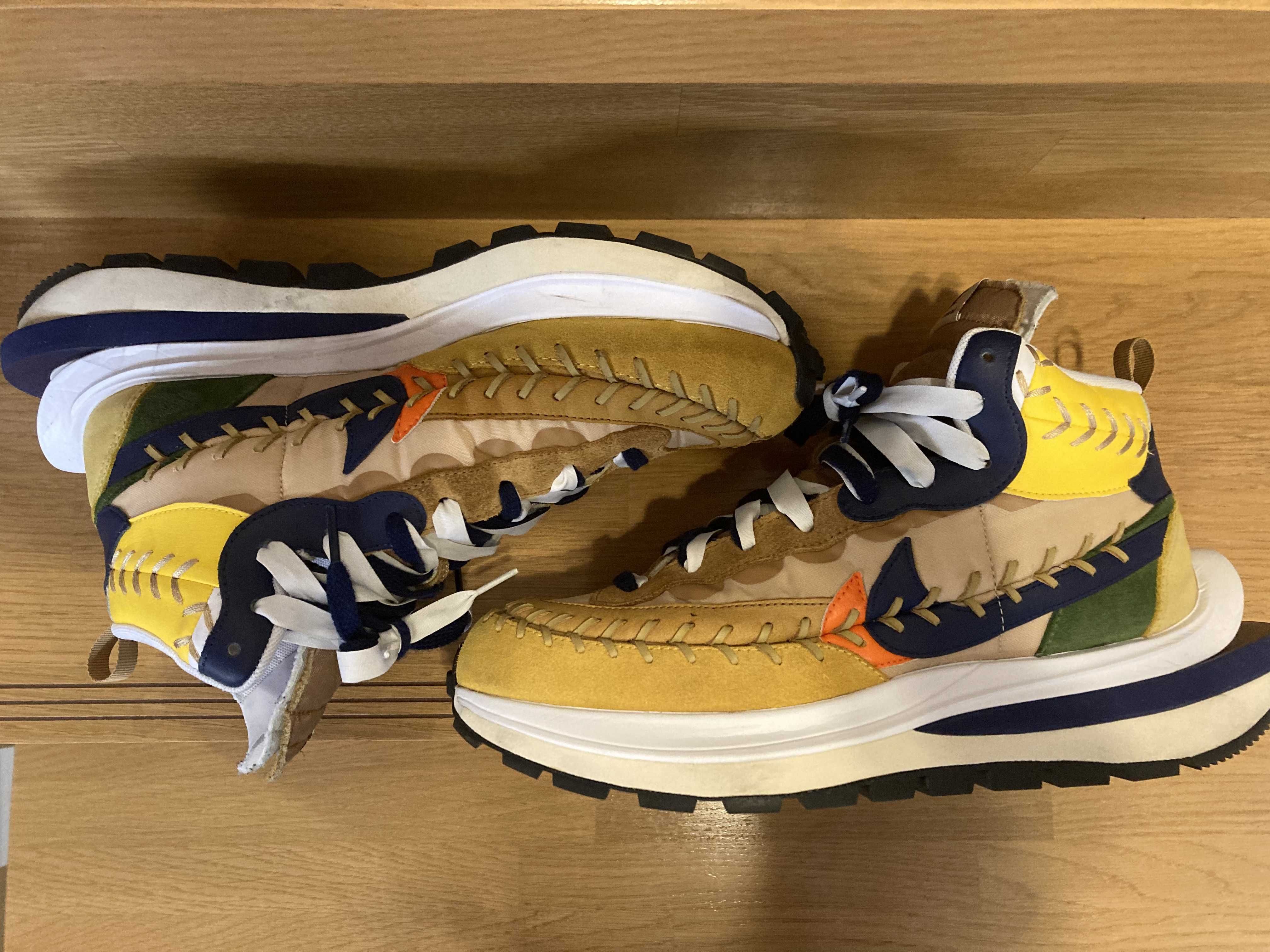 Jean-Paul Gaultier × sacai × Nike VaporWaffle "Sesame/Multi Color"