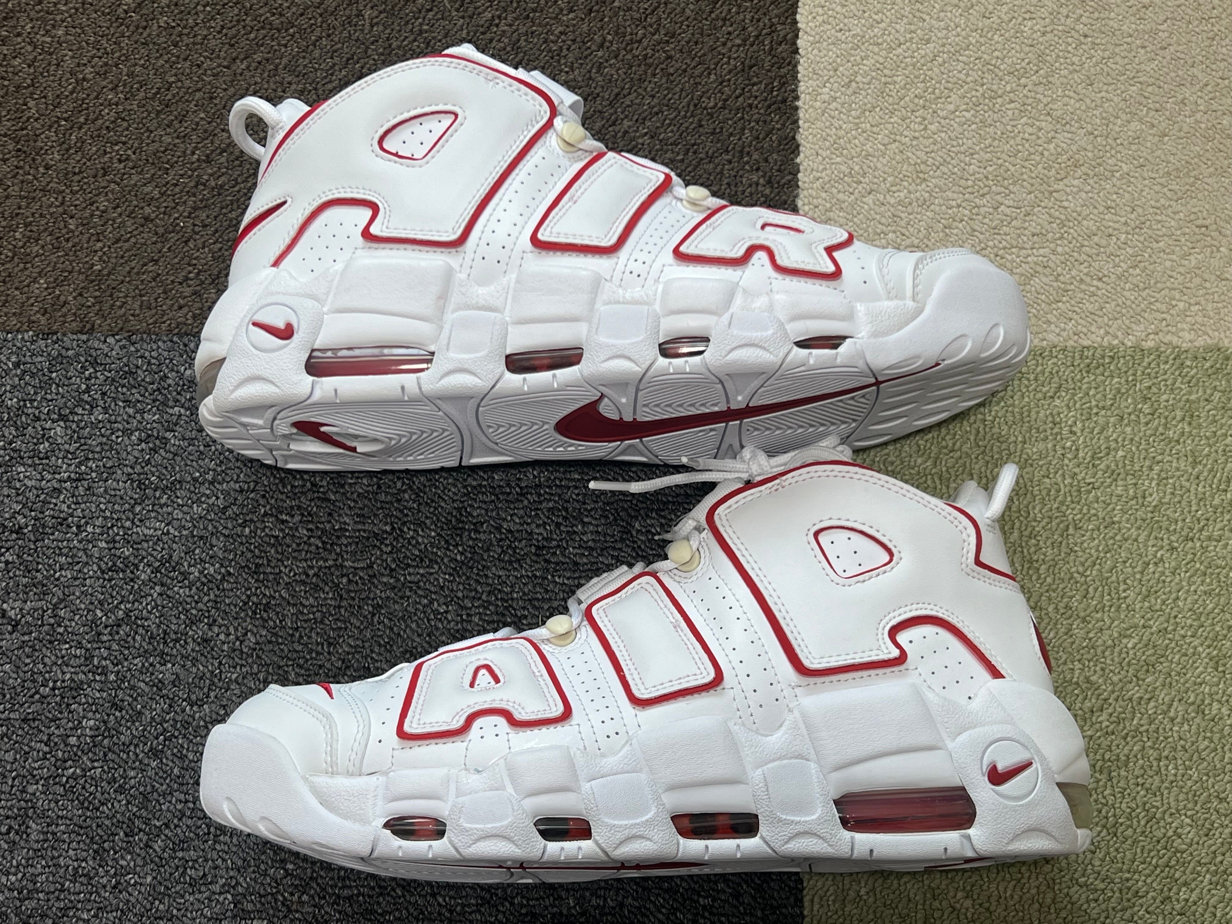 NIKE AIR MORE UPTEMPO "WHITE/VARSITY RED" (2021)