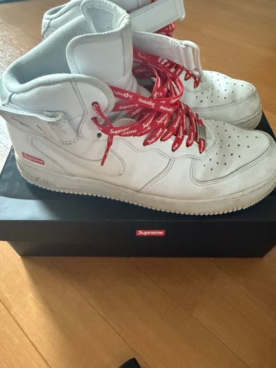 Supreme × Nike Air Force 1 Mid "White" FW24