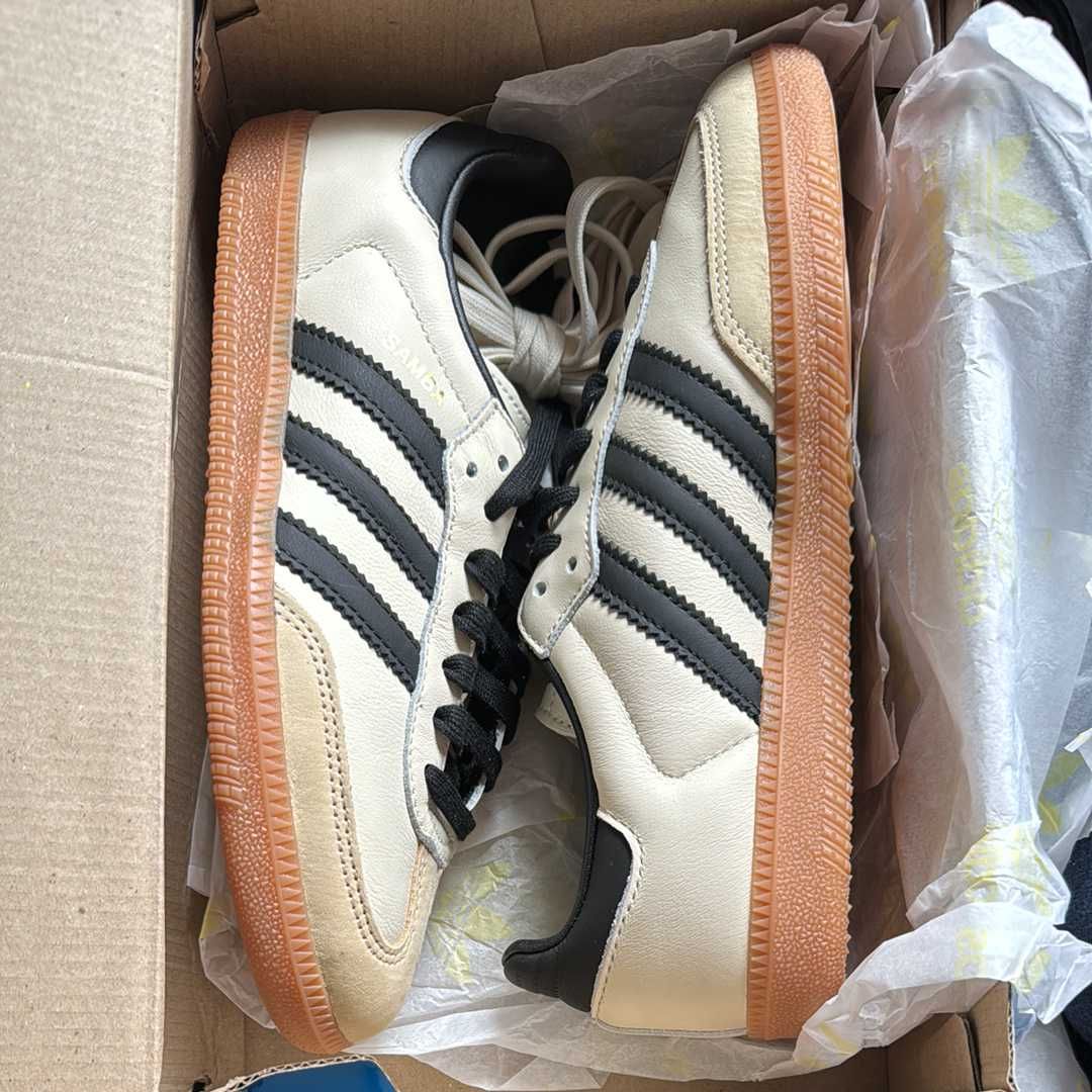 adidas Women's Samba OG "Cream White/Core Black/Sandstrata"