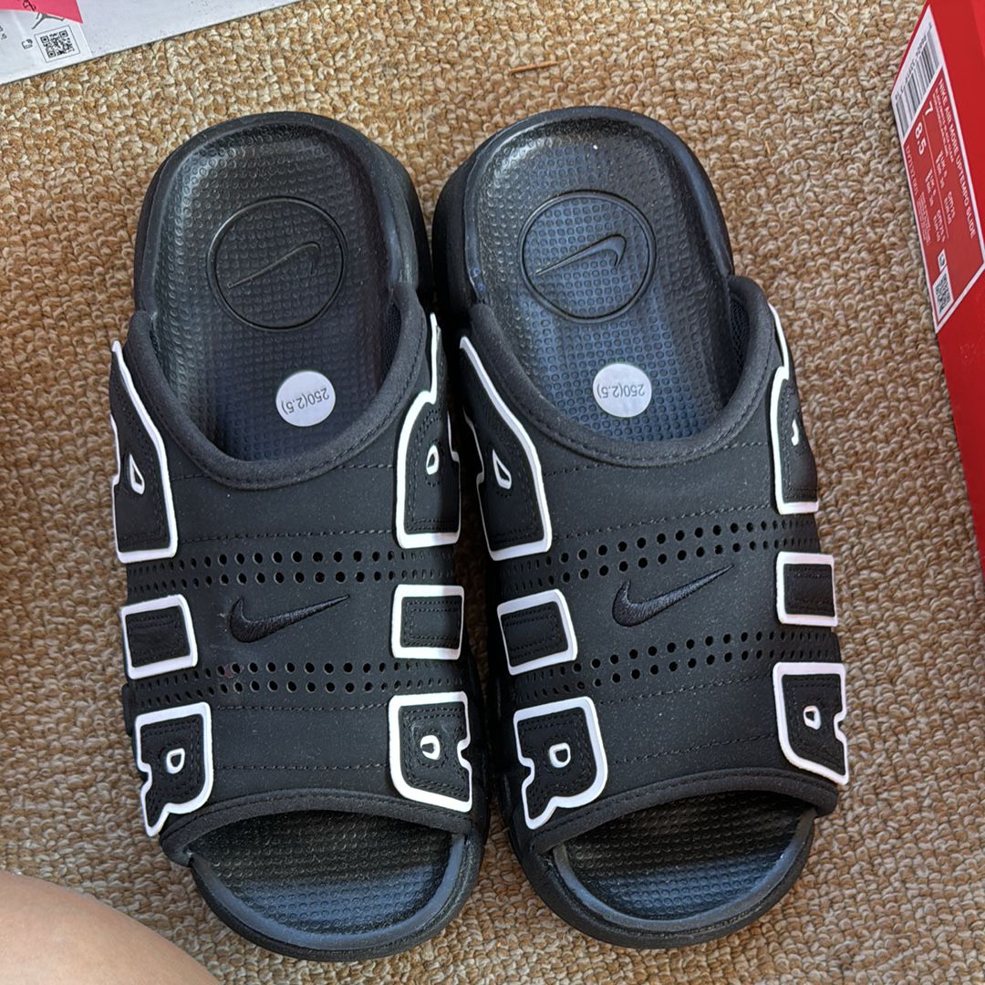 Nike Air More Uptempo Slide "Black" (DV2132-001/DV2137-001)