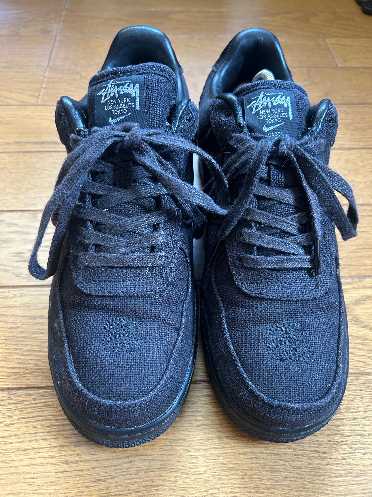 Stussy × Nike Air Force 1 Low "Triple Black"