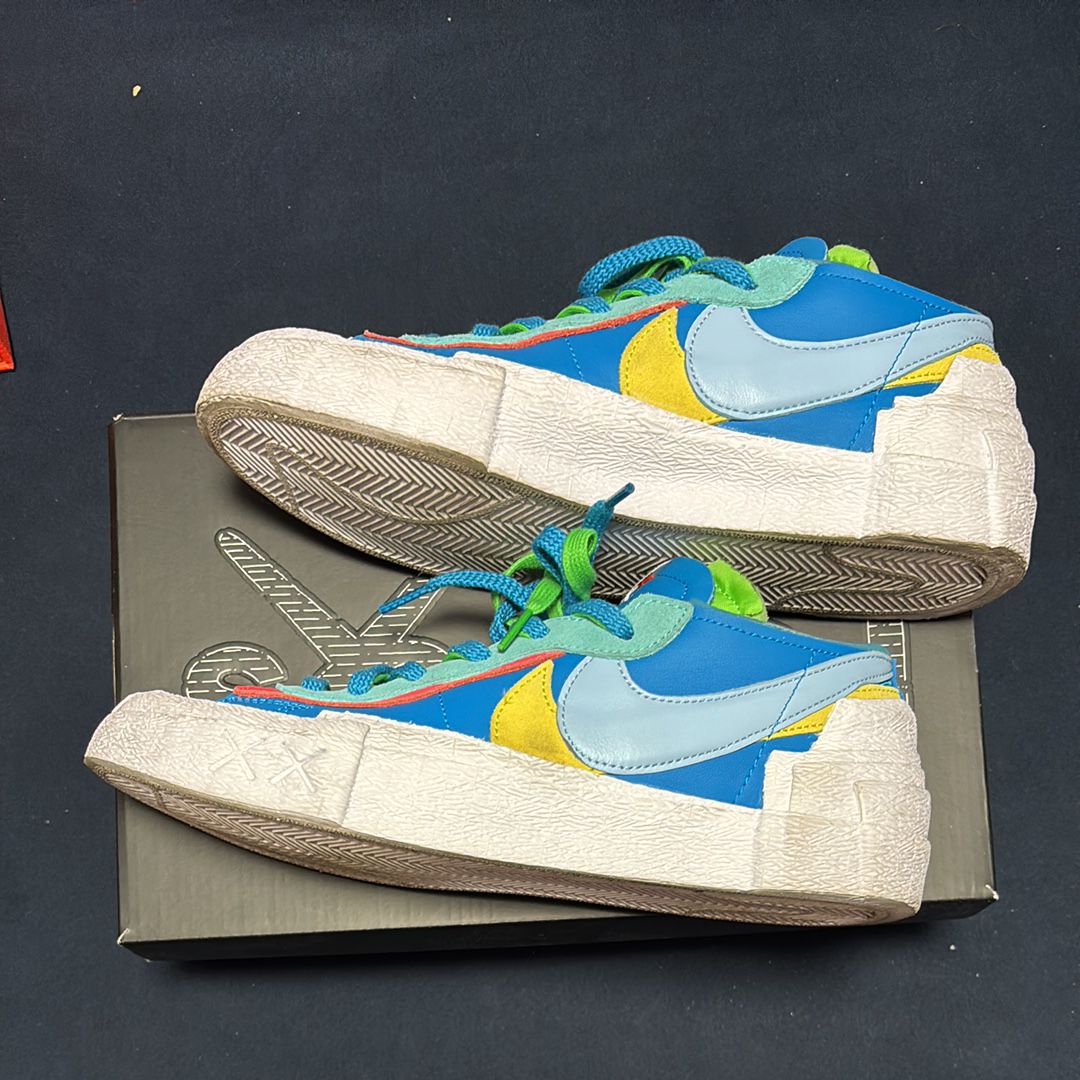 KAWS × sacai × Nike Blazer Low "Neptune Blue"
