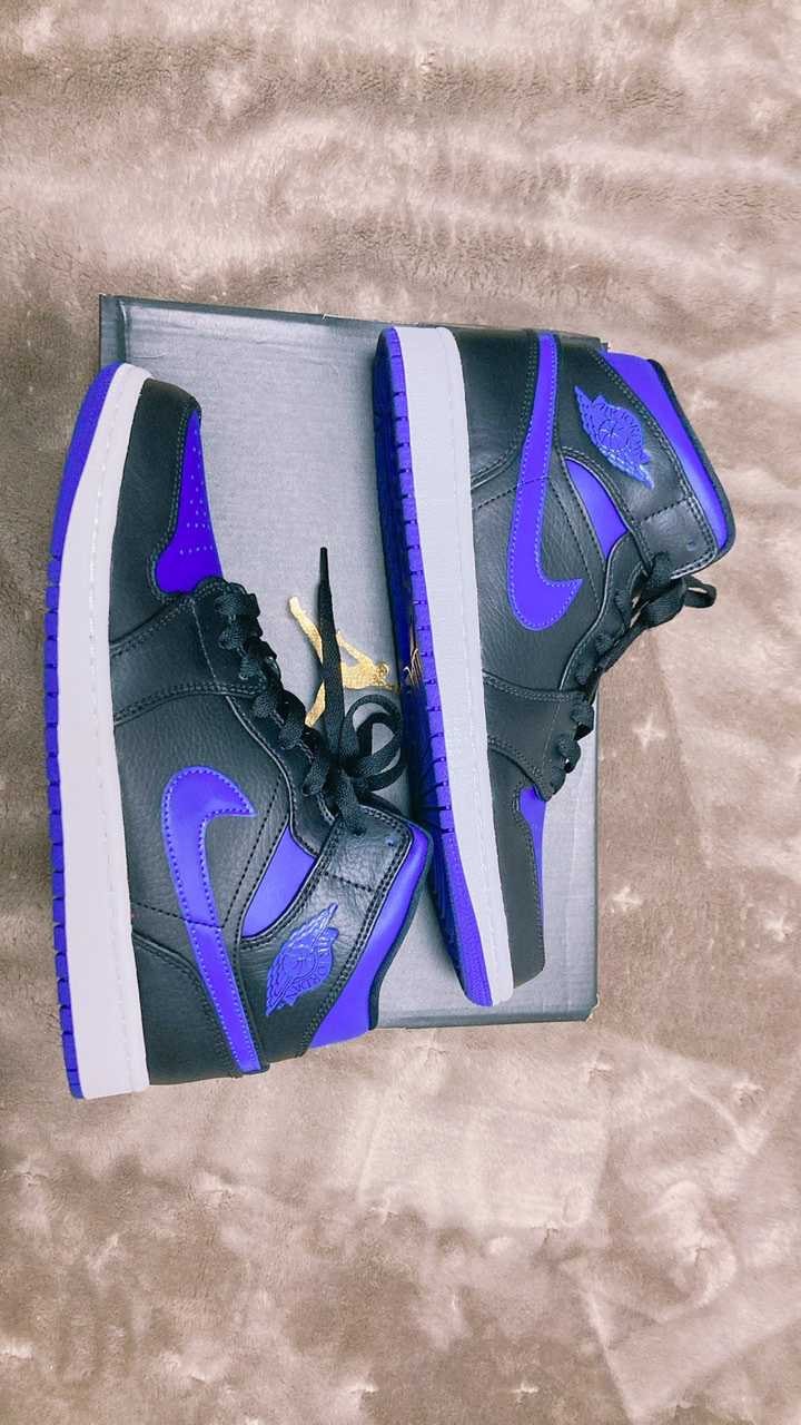 NIKE AIR JORDAN 1 MID "BLACK/BLUE"