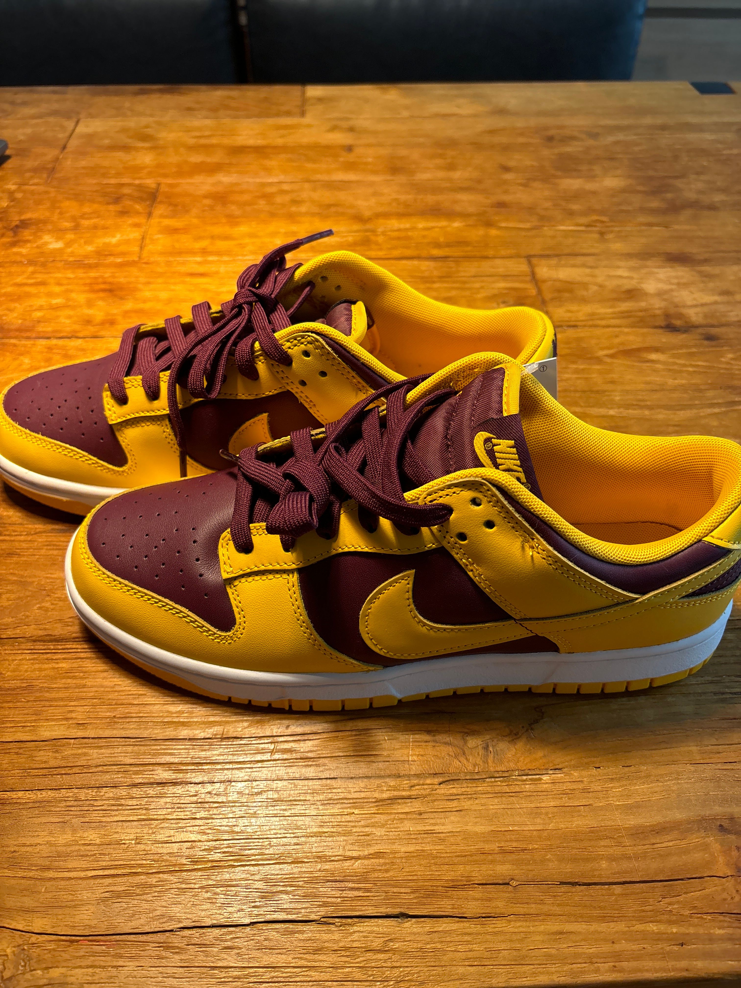 Nike Dunk Low Retro "University Gold and Deep Maroon"