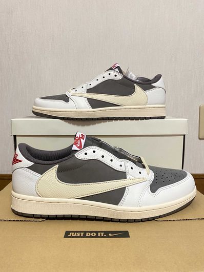 Travis Scott × Nike Air Jordan 1 Low OG SP "Reverse Mocha/Sail and Ridgerock"