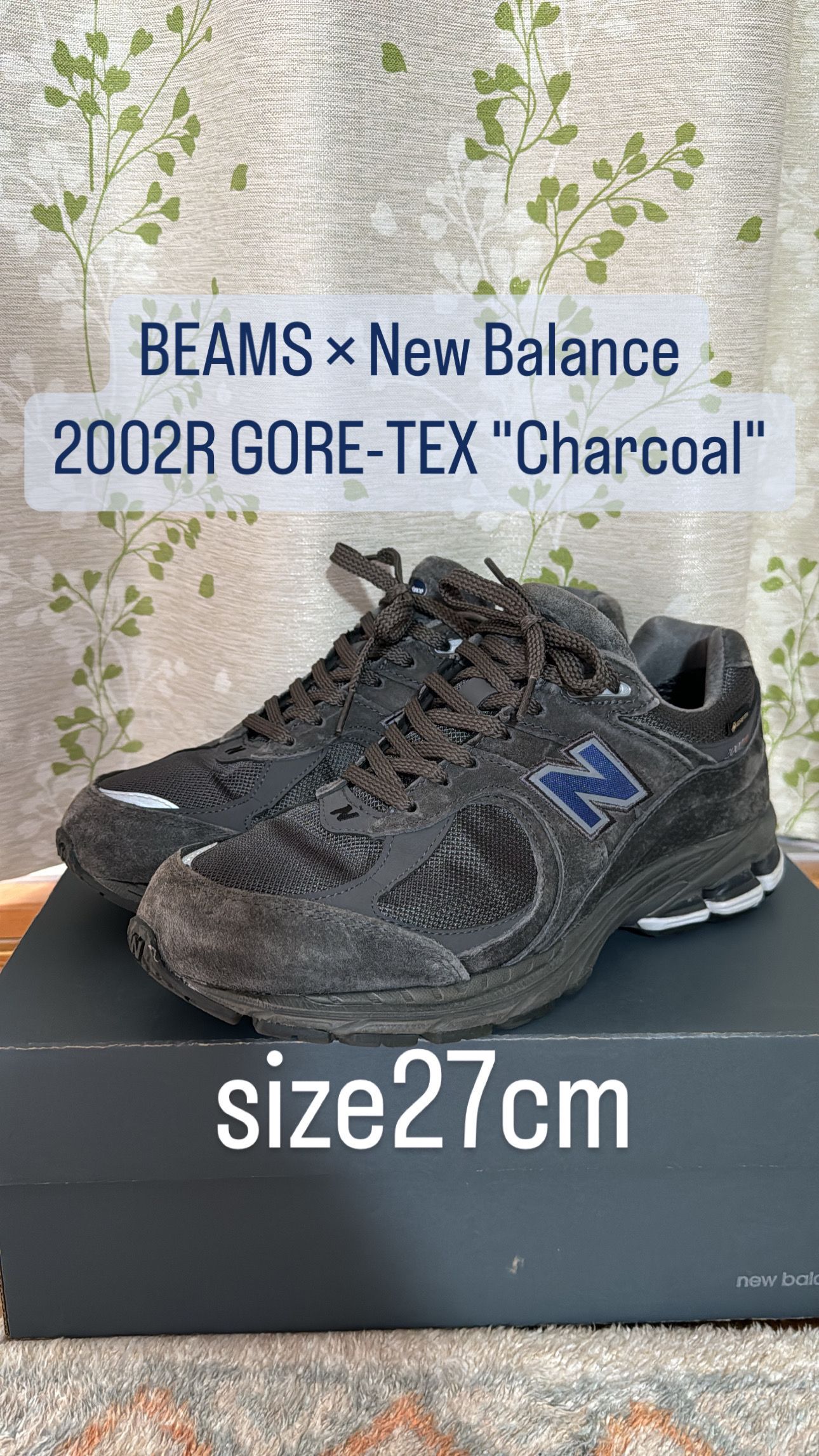 BEAMS × New Balance 2002R GORE-TEX "Charcoal"