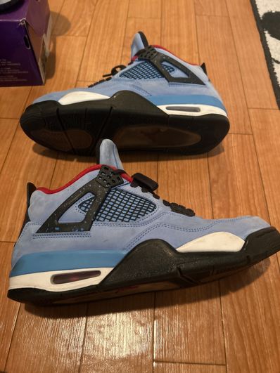 Travis Scott × Nike Air Jordan 4 Retro Cactus Jack "University Blue"