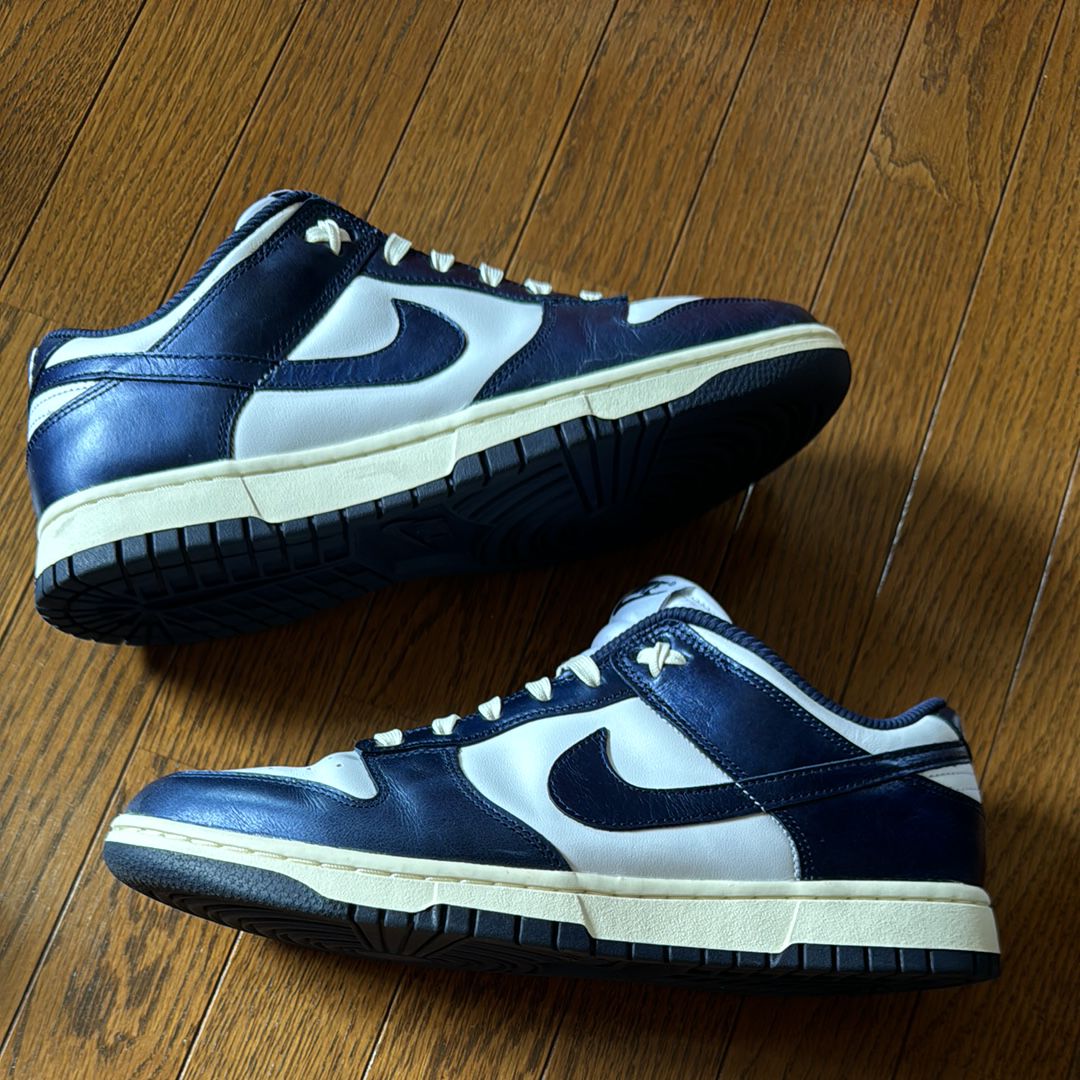 Nike Women's Dunk Low PRM "Midnight Navy and White"