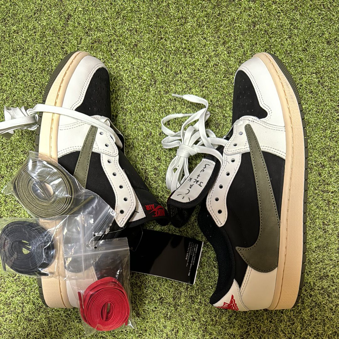 Travis Scott × Nike Women's Air Jordan 1 Low OG "Medium Olive"