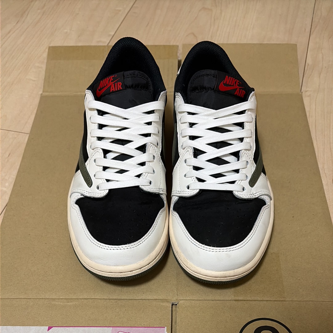 Travis Scott × Nike Women's Air Jordan 1 Low OG "Medium Olive"