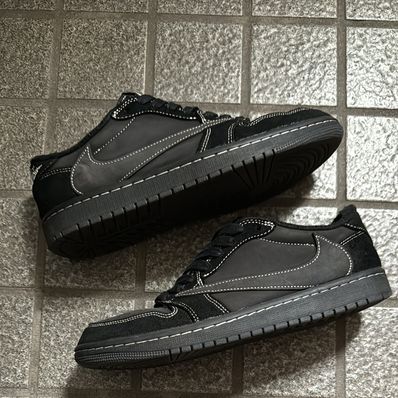 Travis Scott × Nike Air Jordan 1 Low OG SP "Black Phantom"