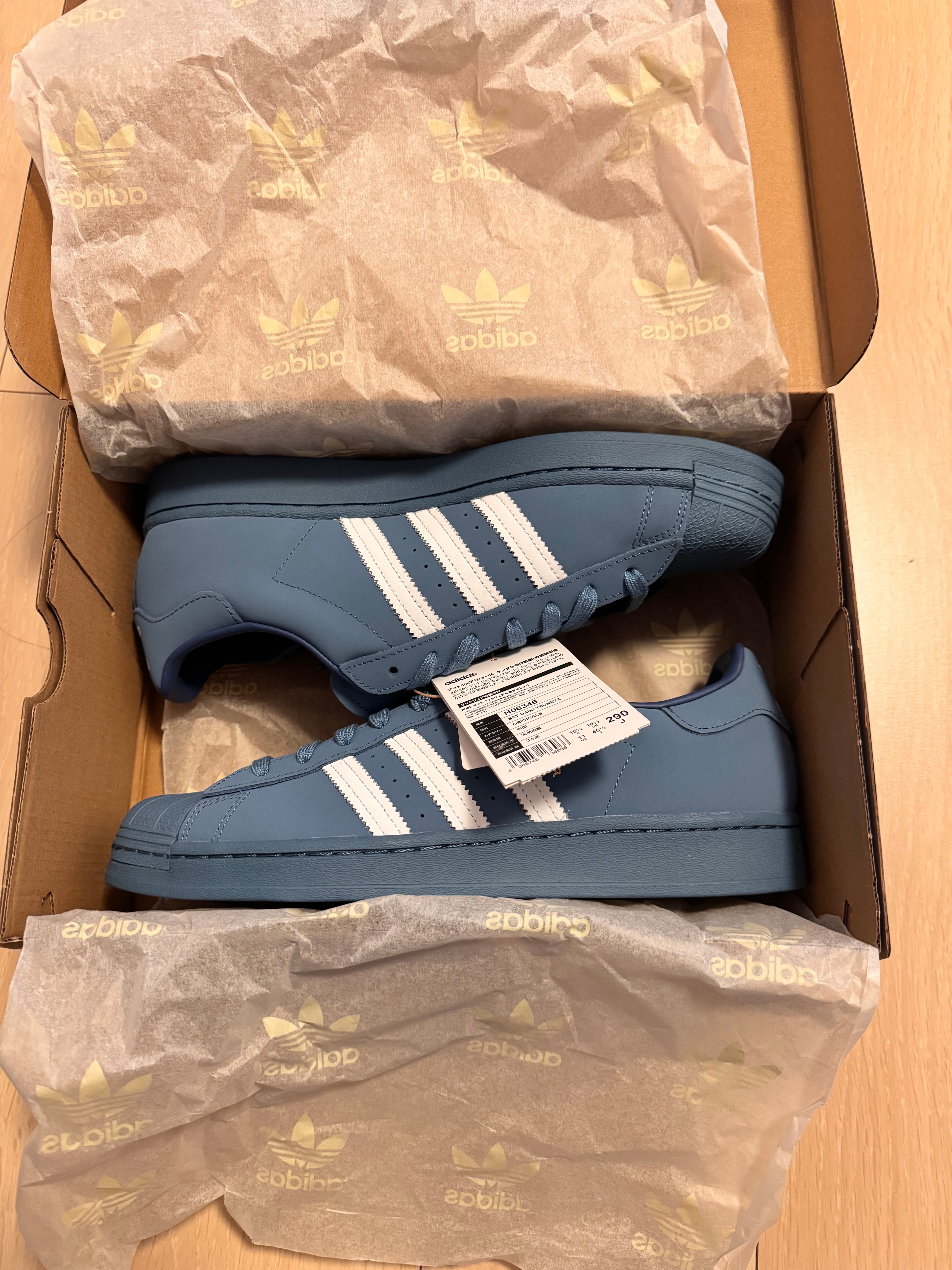 キングヌー 常田大希 × アトモス × アディダス スーパースター "ブルー"