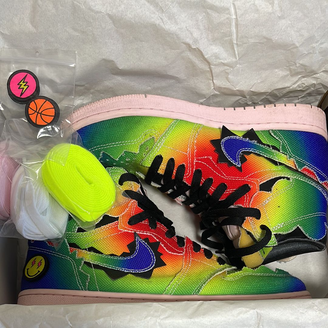 J Balvin × Nike Air Jordan 1 High OG "Rainbow"