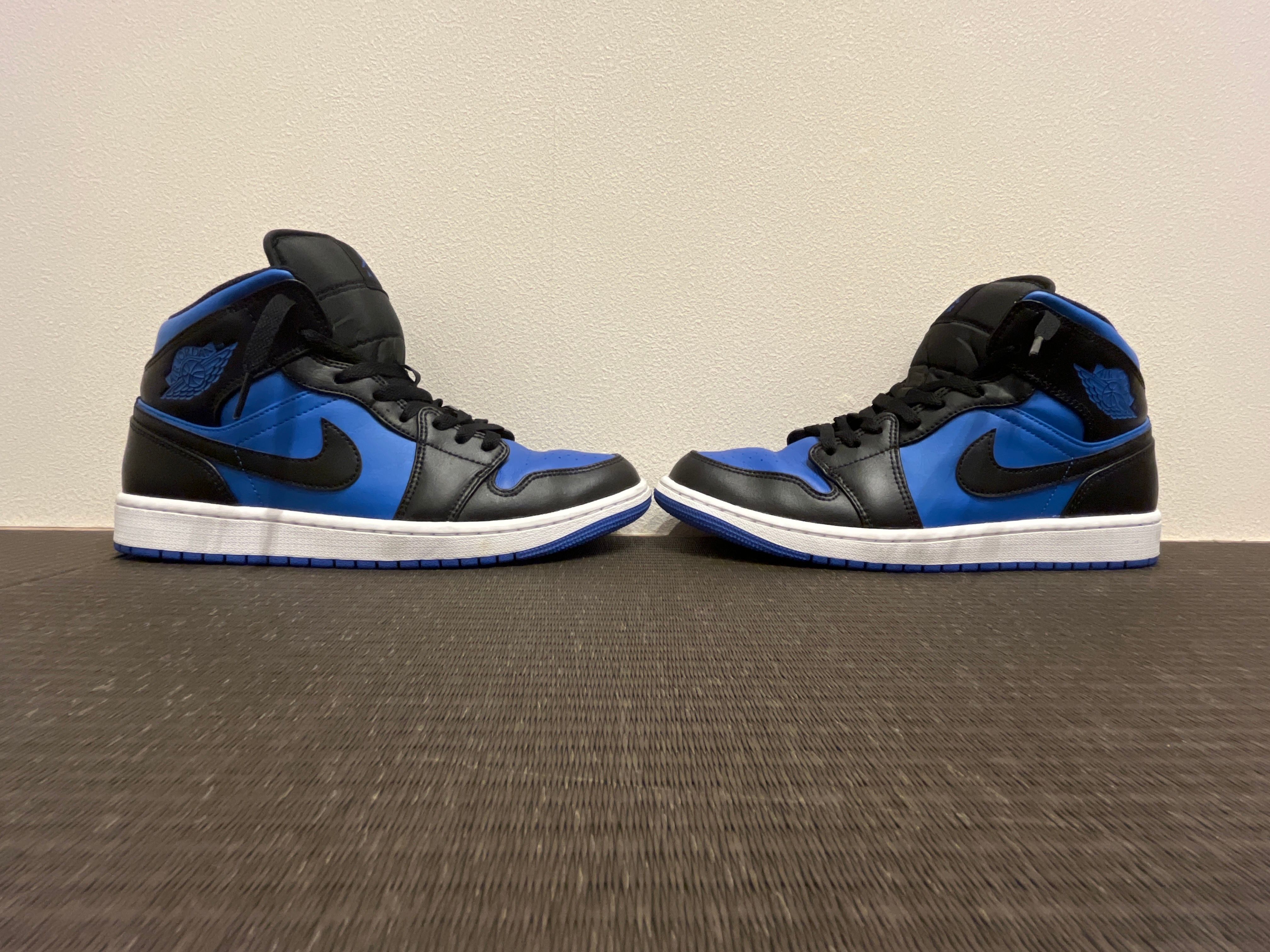 Nike Air Jordan 1 Mid "Black/White/Royal Blue"
