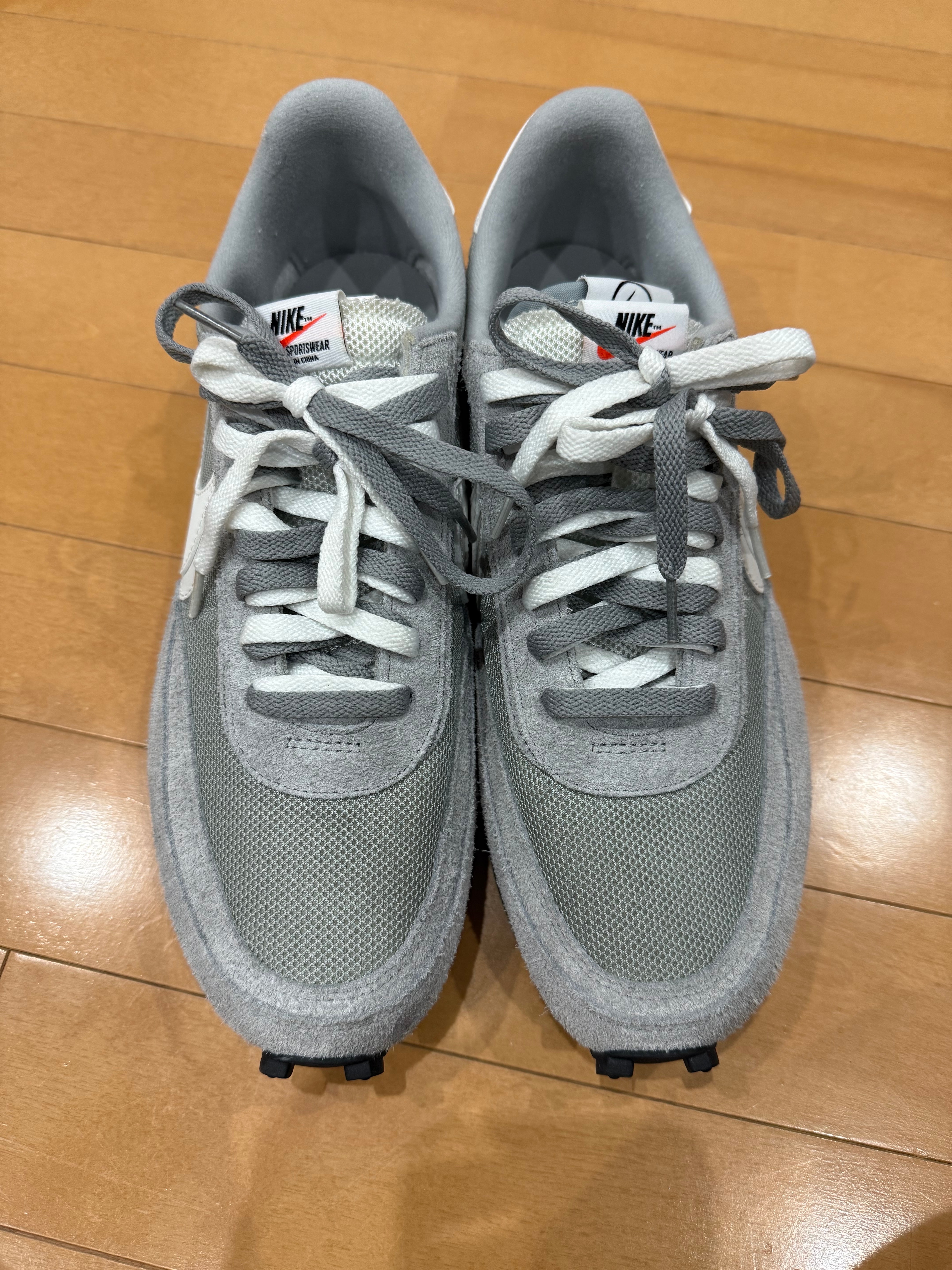 fragment design × sacai × Nike LD Waffle "Light Smoke Grey"