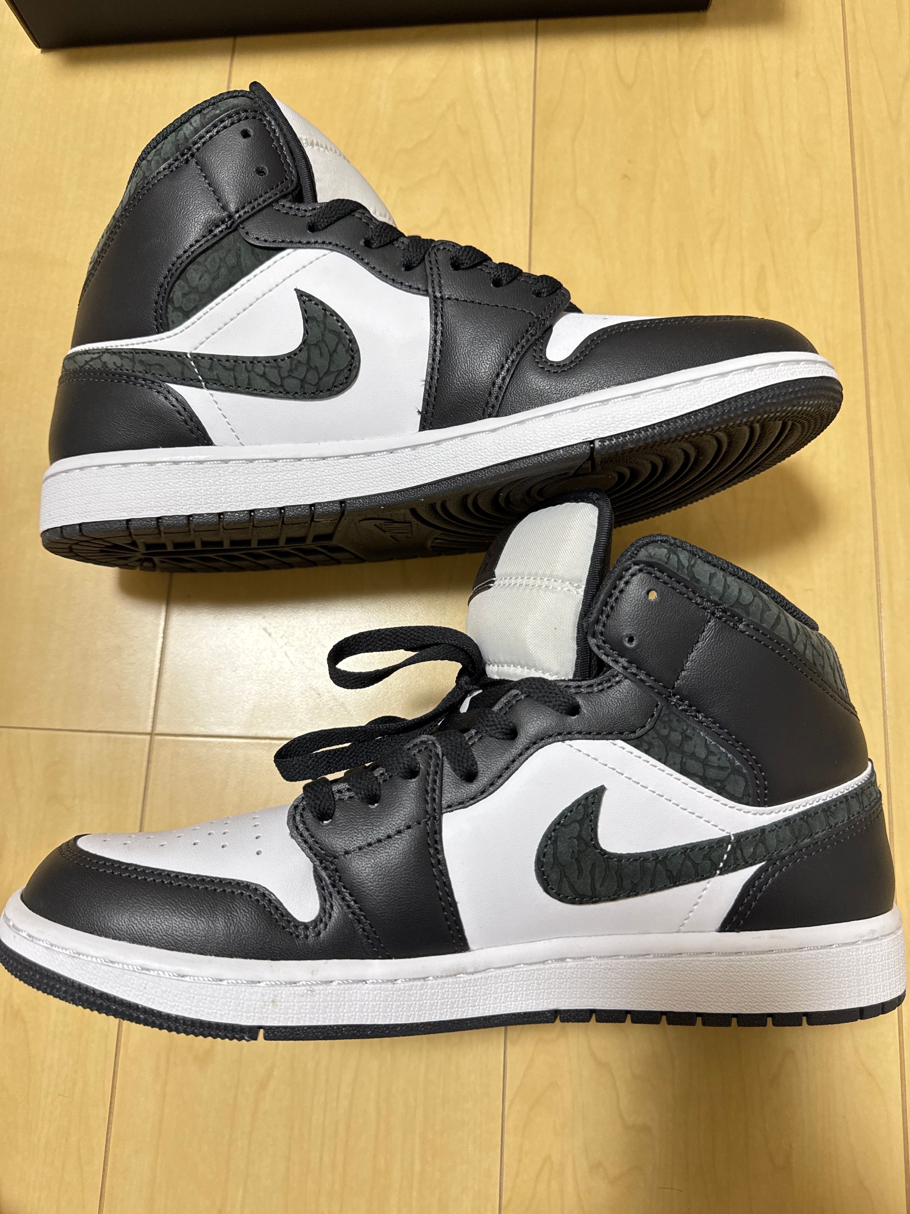 Nike Air Jordan 1 Mid "Panda Elephant/Safari"