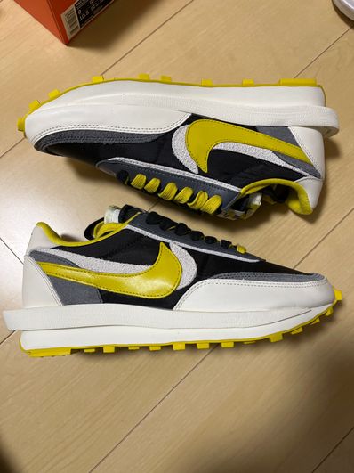 UNDERCOVER × sacai × Nike LD Waffle "Black/Sail-Dark Grey-Bright Citron"