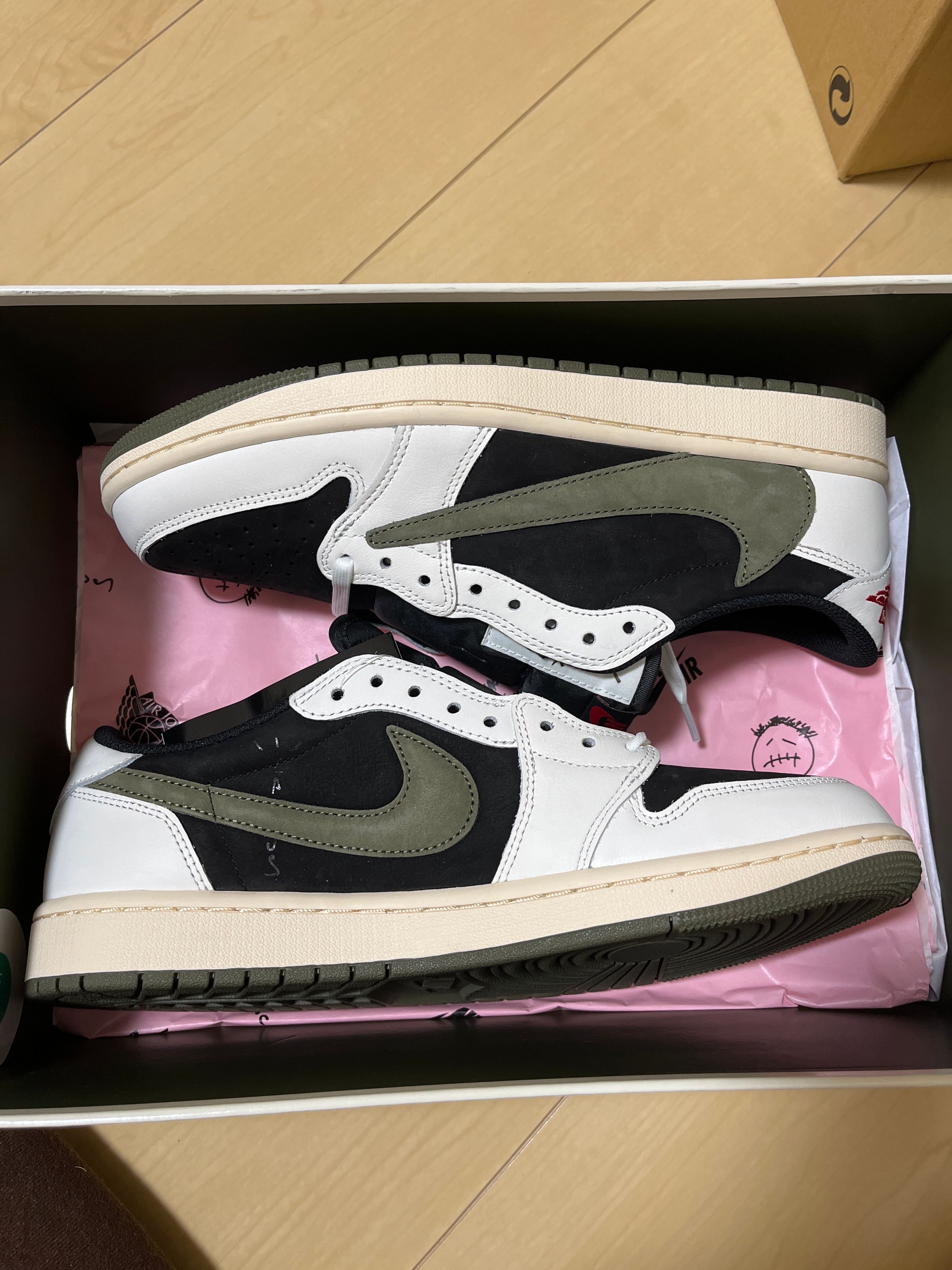 Travis Scott × Nike Women's Air Jordan 1 Low OG "Medium Olive"