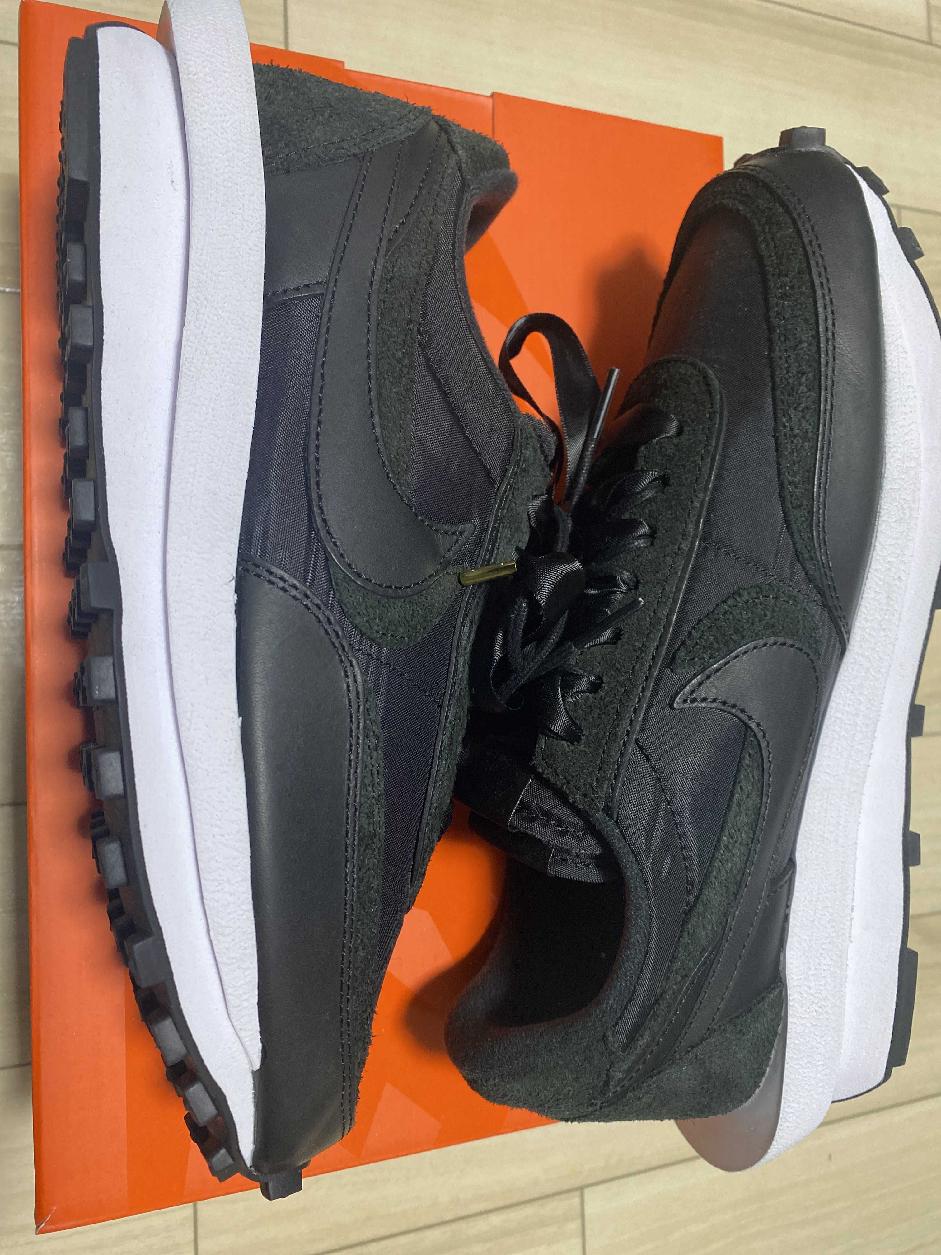 sacai × Nike LDV Waffle "Triple Black"