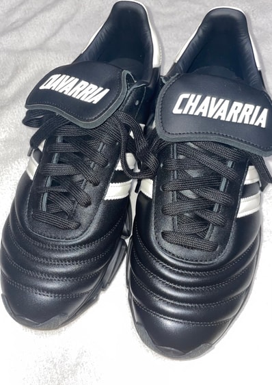 Willy Chavarria × adidas Megaride Copa "Core Black/Off White"