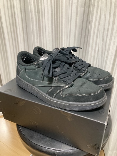 Travis Scott × Nike Air Jordan 1 Low OG SP "Black Phantom"