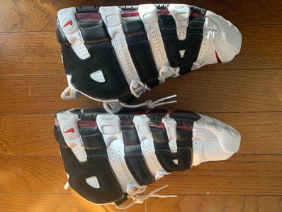 NIKE AIR MORE UPTEMPO "WHITE/BLACK/UNIVERSITY RED"(2020)