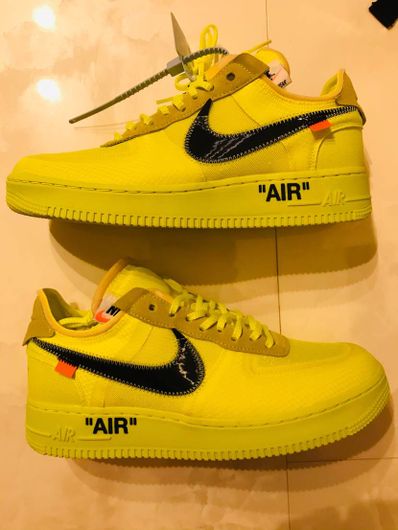 Off-White × Nike Air Force 1 Low "Volt"