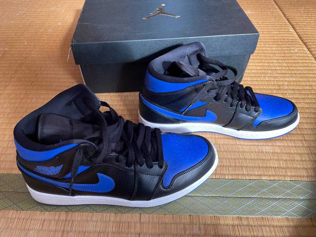 NIKE AIR JORDAN 1 MID "BLACK/BLUE"