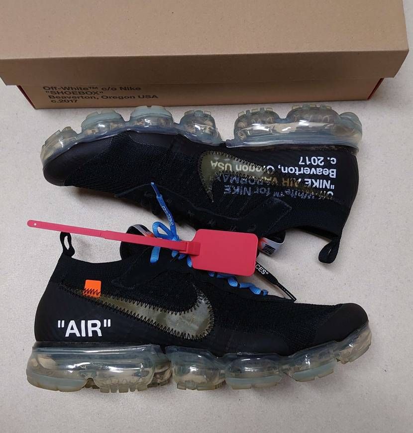 Off-White × Nike Air Vapormax "Black/Total Orange/Clear"