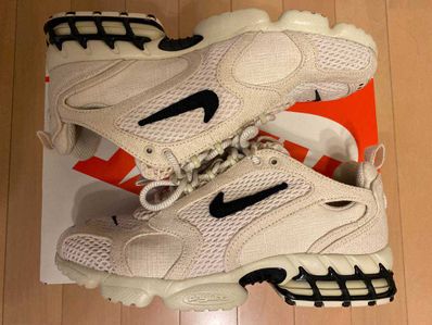 Stussy × Nike Air Zoom Spiridon CG 2 "Fossil/Black"