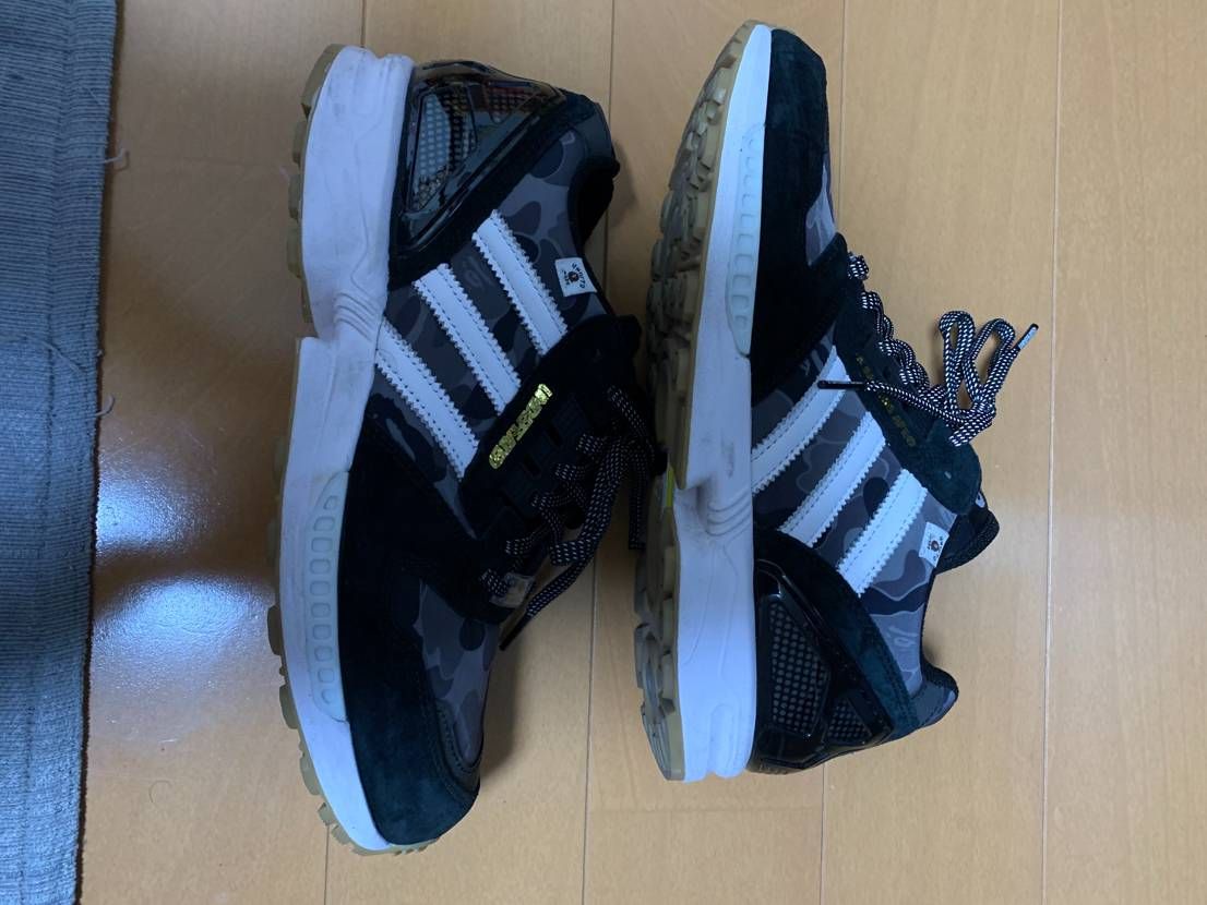 A BATHING APE × UNDEFEATED × adidas ZX8000 "Black"