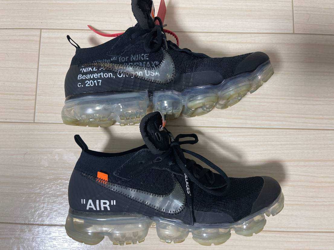 Off-White × Nike Air Vapormax "Black/Total Orange/Clear"