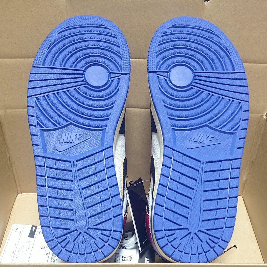 fragment design × UNION × Nike Air Jordan 1 High OG "Black/Varsity Red"