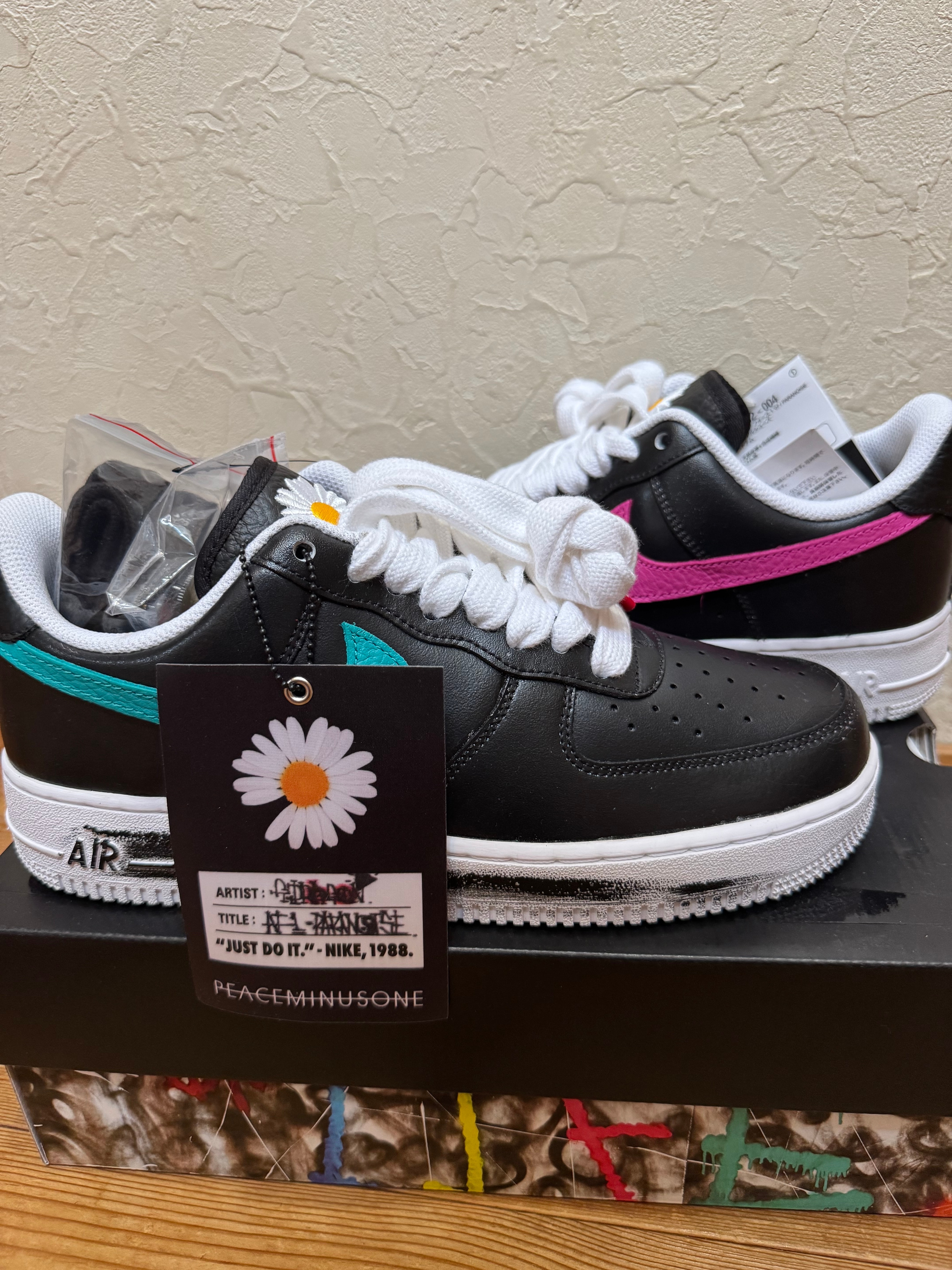 PEACEMINUSONE × Nike Air Force 1 Low '07 Para-Noise 3.0 "Black and Multi-Color" / G-DRAGON