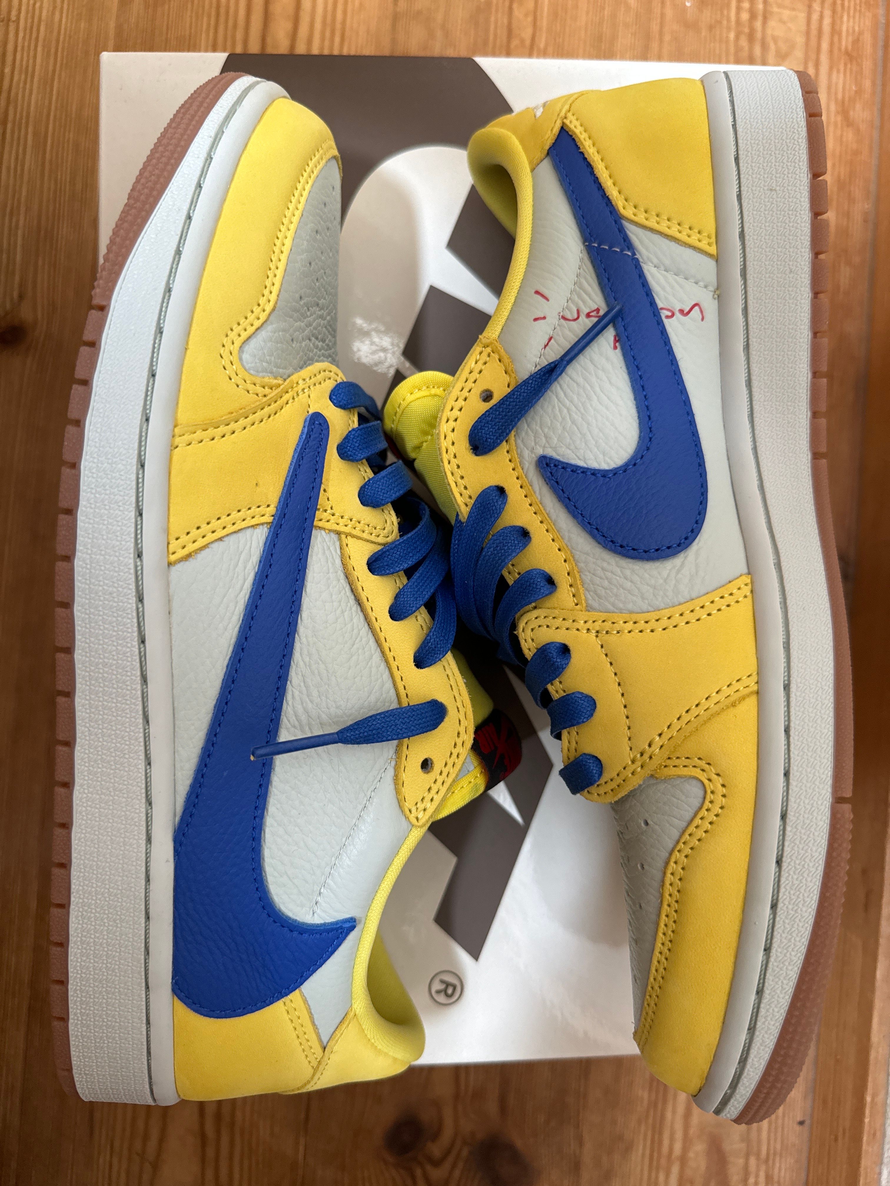 Travis Scott × Nike Women's Air Jordan 1 Retro Low OG "Canary"