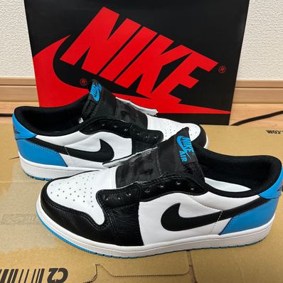 Nike Air Jordan 1 Low OG "Black and Dark Powder Blue/UNC"